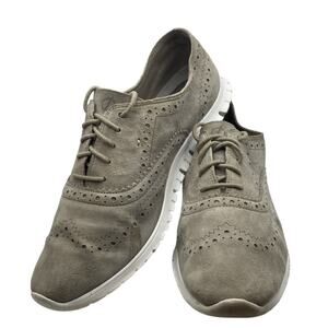 Cole Haan Zerogrand Wingtip Suede Sneakers Size 8.5